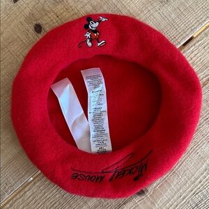 Disney Parks Mickey Mouse Red Beret Hat for Adults – Disney100